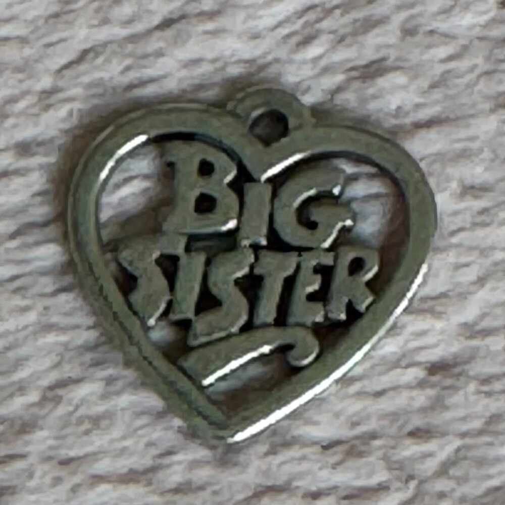 James Avery "Big Sister" Heart Charm